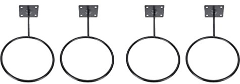 Kisangel 2 Sätze Kugelhalter Anzeige Aufbewahrungsregal Für Gymnastikbälle Gestell Schläger Kleiderbügel Ballbehälter Fußballhalter Für Die Wand Sportball Rand Black Eisen 2 Stück * 2