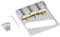 Bridge de Guitare électrique Telecaster avec Selle Compensée en Laiton, Coupe Latérale pour le Dégagement de Cueillette des Doigts, Espacement des Cordes 2-1/8 Pouces, chargé à