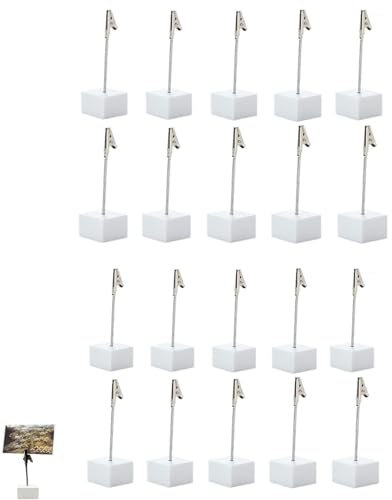 20 STÜCKE Fotohalter Mit Klammern, Fotoständer, Fotohalter, Memo Clip Halter, Kartenständer, Menükartenhalter, Fotoständer von Notizen, Mit Krokodilklemme Photocard Holder