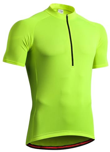 GarBull Herren Radtrikot Fahrradtrikot Kurzarm, Fahrradbekleidung Fahrrad Trikot T Shirt für Männer, Atmungsaktive Cycling Jersey Schnell Trocknen Radsport Bekleidung