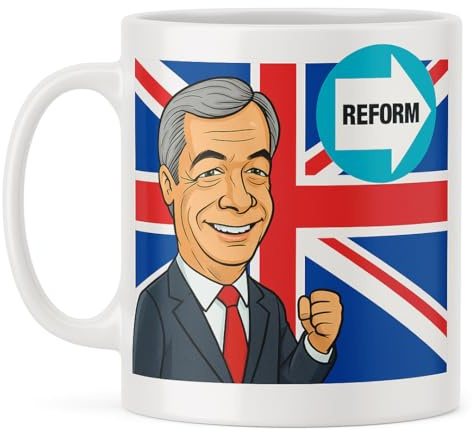 Nigel Farage Reform Novelty Gift Mug
