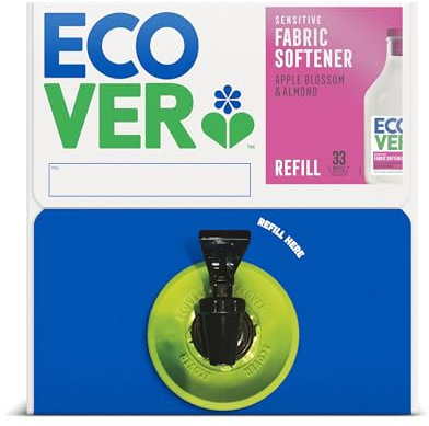 Ecover Apple Blossom und Mandel Duft Weichspüler, 15 l