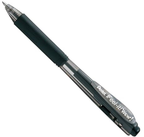 Pentel BX440-A Kugelschreiber, besonders weich schreibend 12er Pack schwarz