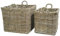 Quadratischer Kubu Weidenkorb mit Henkel - Medium Pflanzkorb Weide - 40cm - Natur - Vielseitige Verwendung - Indoor & Outdoor - Gartenkorb Korbgeflecht