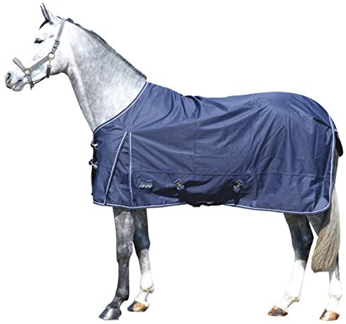 EQuest® Kingston Outdoor Pferdedecke 0g - Leichte, wasserdichte Weidedecke für Pferde, Atmungsaktiv & Winddicht mit Ripstop Polyester, Verstellbare Frontverschlüsse - Ideal für Übergangszeit & Sommer