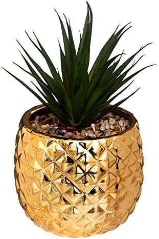 Atmosphera Générique Plante Artificielle Ananas CÉRAMIQUE 21CM