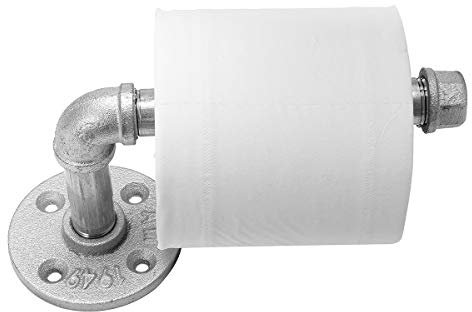 RanDal Industrial Steampunk Pipe Wall Toilette Roll Papier Napkin Handtuch Shelf Holder Lagerung
