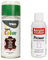 TRG Lederfarbspray 150ml Lederfarbe + Primer & Lederreiniger 100ml für Glattleder | Spray für Schuhe, Kunstleder & Stoffe, starke Deckkraft, viele Farben inkl. Metallic (gruen 322/16)