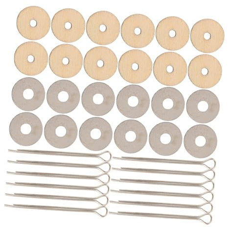 Milisten 20 Sets Puppengelenke aus Holz, Tiergelenke zum Selbermachen, Puppenspielzeug, Bolzen für Spielzeug, Teddybären, Handwerk, Gelenke und Unterlegscheiben, Set 12 mm