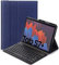 RLTech Funda Teclado Español Ñ para Galaxy Tab S7+, Español Ultra Slim Teclado Keyboard Case con Magnético Desmontable Inalámbrico Bluetooth para Samsung Tab S7+ 12.4 T970/975/976 2020, Azul