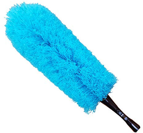 IGAD Microfiber Feather Duster for Dusting and Cleaning High Surfaces with Extension Pole, Includes Handle for Use Without Pole, IGADPOLE Attachment (Pole Not Included)