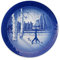 Royal Copenhagen Piatto natalizio 2021 - Inverno in giardino 18 cm, 1057622