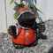 Helga Freier Fh Maulwurf als Gartenzwerg Figur Statue Skulptur Schlafanzug witzig Dekoration Deko Außenbereich