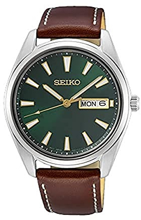 Seiko Analog SUR449P1, braun, Band