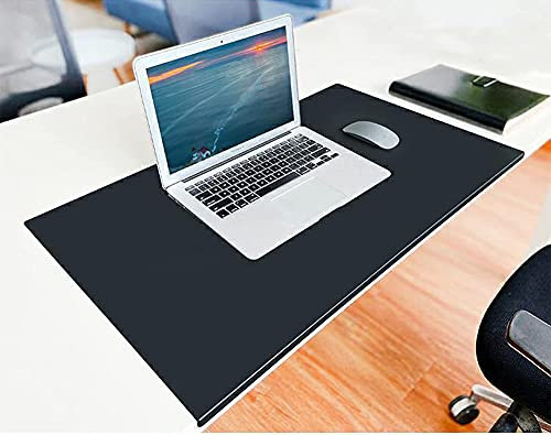 Büro-Schreibunterlage mit L-förmigem Frontprofil, rutschfeste Schreibtischunterlage mit Kantenschutz, großes Mauspad, Tischunterlage, Schutz mit 2 cm Viskose