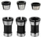 Saipor 6pcs High Precision Trimmer Collet Adapter 6mm 1/4 8mm Router Bit Collet Chuck Clamping Adapter for Engraving Trimming Machine Electric Router Milling Cutter