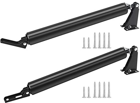 Dluno Lot de 2 ferme-portes moustiquaires noirs résistants aux chocs réglables à vitesse réglable pour portes de sécurité