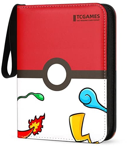 Karten Sammelalbum 9-Pocket, 720 Taschen Hefte für Karten mit 40 Seiten Rot