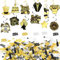 Silvester Deko 2025, Konfetti Streudeko Silvester Deko, Silvester Tischdeko, Silvester Hängedeko Wirbel, Silvester Konfetti, Happy New Year Deko, Neujahrsdeko Luftschlangen für Karneval Party