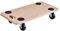 WILSONS DIRECT - Dolly Cart Trolley, Wooden Wheeled Platform Board Transporter Mover Carrier Dolly, Swivel 4 Castor Wheel Board Truck, up to 200 kg (440 lbs) Loading Capacity