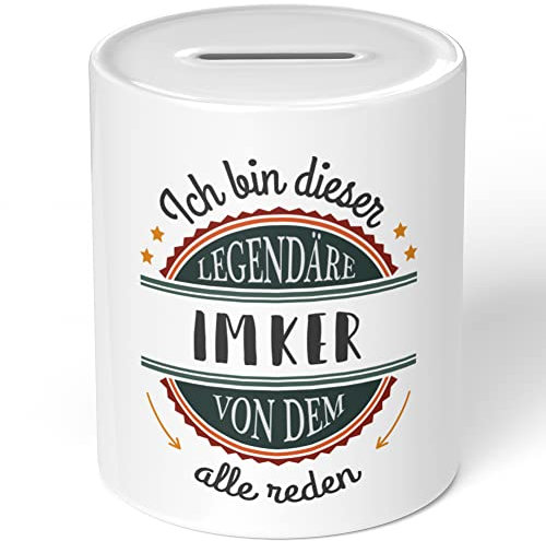 JUNIWORDS Spardose Sparbüchse, Ich Bin Dieser legendäre Imker, von dem alle reden (5052918)