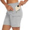 donhobo Women's Walking Hiking Shorts, Ladies Summer Cargo Shorts Lightweight Quick Dry Outdoor Casual Stretch Shorts Trousers with Zipped Pockets LightGrey M