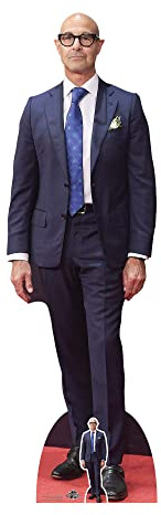 Star Cutouts CS1078 Stanley Tucci Blue Suit Lifesize Cardboard Cutout – Actor Display Standee for Parties, Events & Fan Rooms