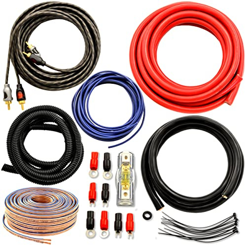 Car Audio 4 Gauge Flexible Wire & Cable Complete Amplifier Install Wiring Amp Kit