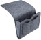 Amdonalo Bedside Organiser - Felt Storage Bag for Home, Sofa, Bunk Beds - Dark Grey