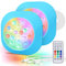 LyLmLe Luces Recargables para Piscina, Luz LED Piscina Sumergible RGBW IP68 Impermeables con Remoto, 14cm Focos LED Magnéticas con Cambio de Color para Piscinas 2Pack