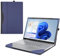 RUNMEIJIA Laptop Cover for Dell Latitude 5450 5440 5430 5420 5410 Series 14 inch 2021～2024 Notebook PC .2-in-1 Detachable PU Leather Notebook Sleeve(Blue)