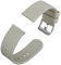 Anbeer Silicone Watch Straps 18mm Quick Release Rubber Replacement Bands for Men Women - Extra Long, Beige with Silver Buckle