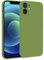 MyGadget Hülle für iPhone 12 Mini - Zweilagige Handyhülle mit Kameraschutz - Cover mit Innenfutter & Silikon außen - Grün