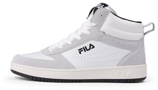 FILA Homme Rega S Mid Basket, Gris/Violet, 43 EU
