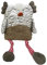 Mojawo Hochwertiges kuscheliges Plüschkissen Kinderkissen Kinder Dekokissen Eule Sofakissen Kuschelkissen 30x20cm, Farben:Braun