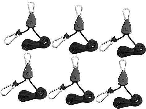VANZACK 6st Lasthaken Zum Heben Drahtseil-kit Robuste Kleiderbügel Für Kleidung Schwerlast-kleiderständer Leuchtenseil Anbauen Wachsen Lampe Ratschenaufhänger Zelte Led Aufzug Metall