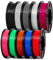 Eono PLA Plus (PLA+) Filament 1.75 mm 3D Printer Filament Bundle Multi Color Filament for 3D Printer & 3D Pen, 10x250g Pack A