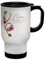 Shopagift Personalised Nurse Floral Stethoscope Travel Mug Born to Save Lives Stainless Steel 14oz Cup