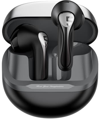 SoundPEATS Air5 Bluetooth Kopfhörer, Hi-Res/aptX Adaptive Lossless/Snapdragon Sound Kopfhörer, Semi In-Ear Bluetooth 5.4 Ohrhörer mit 13mm dynamischer Treiber, Spezielle App, 30 Stunden Spielzeit