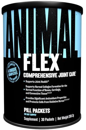 ANIMAL Flex Comprehensive Joint Care - 4 einzigartige Komplexe für Gelenke, Knochen & Knorpel - mit Vitamin A & E, Glucosamin, Leinsamenöl & Hyaluronsäure - 30 Packungen