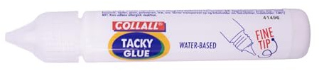 CollAll Tacky Glue Pen 25ml - Fine Tip - Great for Arts, Crafts & DIY - PVA Based, Flexible & Strong Bond - Adults & Kids Use - for Paper, Cardboard, Wood, Ceramics & More