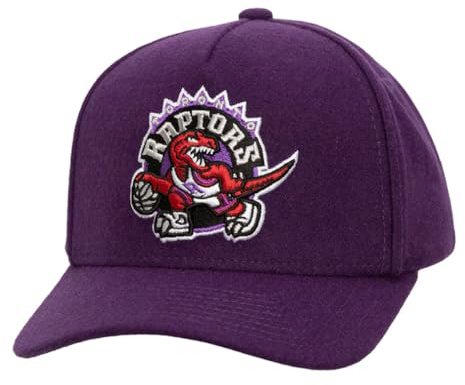 Mitchell & Ness NBA Kicking Wool Pro Strapback Cap Toronto Raptors Purple