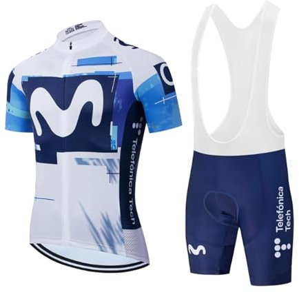 RDCYCLIST 2025 Pro Team M Radsporttrikot-Set für Männer, atmungsaktives MTB-Rennradtrikot Paddad Bib Short Trikots (L)