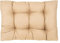 PFM HOME Palettenkissen 120 x 80 cm Outdoor-Kissen für Palettensofa Palettenmöbel Europaletten - Sitzkissen Wasserdicht - Paletten-Auflagen Gesteppt - Beige