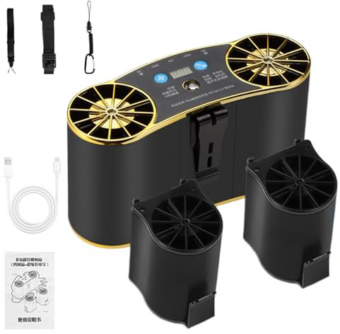Teksome Ventilador De Cintura,Ventilador Exterior Multiusos | Enfriador Portátil Para Actividades Al Aire Libre En Climas Cálidos