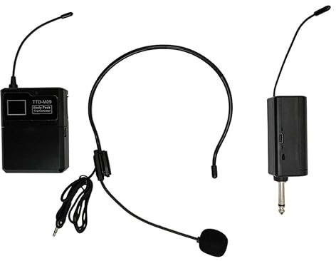 Microfono Wireless ad archetto UHF TTD-M09 - Trasmissione Digitale