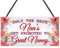 RED OCEAN BEST NANS Promoted To GREAT NANNY Pregnancy Gift Hanging Plaque New Baby Sign