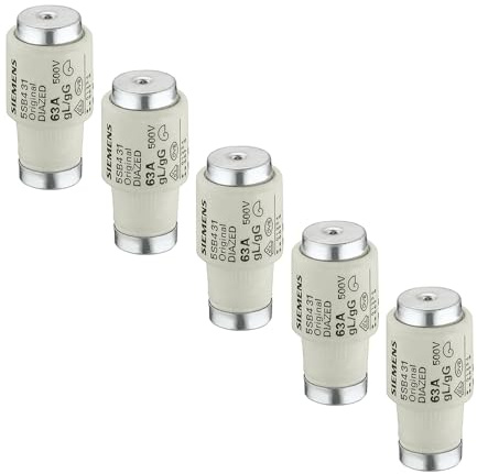 SIEMENS - 5 fusibles DIAZED 500 V E33 63 A