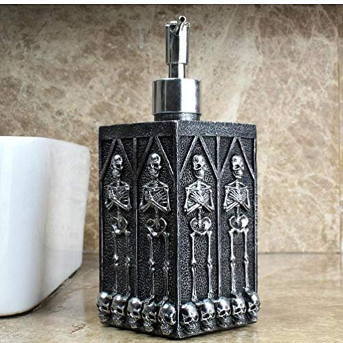 Oulensy 460ml Harz Sink Seifenspender Schädel Hand Flüssigseife Lotionspender Pump-Speicher-Halter-Flaschen-Küche ersetzen Flasche