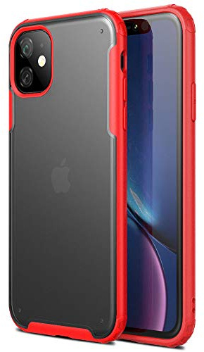 TECHGEAR iPhone 11 Tough Case [Fusion FX Case] Slim & Light, Tough, Shockproof, Protective, Fused Gel Bumper & Hard Back Smooth Case Cover Designed For iPhone 11 (Red)
